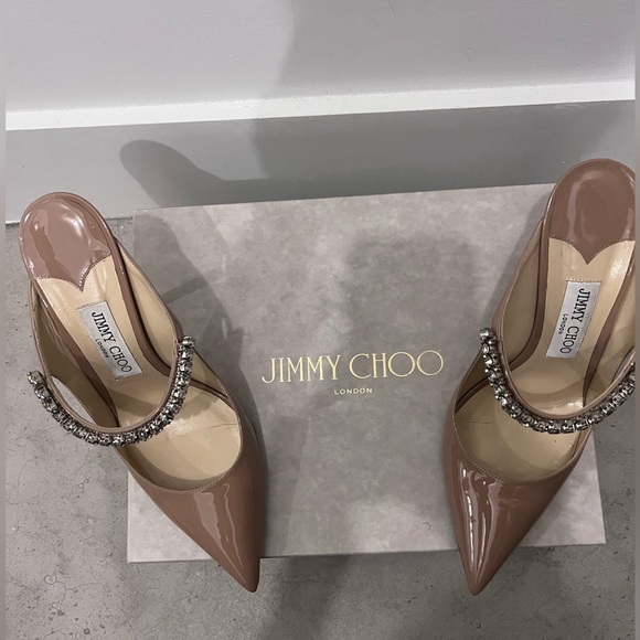 Ballet Pink closed toed Jimmy Choos - Picture 5 of 13